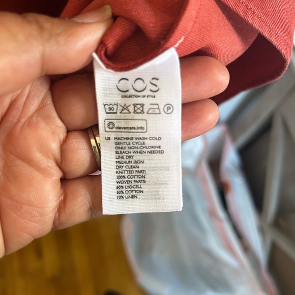 COS dress in burnt orange - Picture 6 of 9